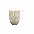 Raynaud Trésor mug, honeycomb pattern, brown