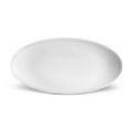 L'Objet Corde White Platte oval, klein