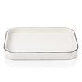 Giobagnara Rechteckiges Tablett Polo, 27,5 x 20,5 cm, off white