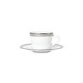 Bernardaud Maille Platin Espressotasse mit Unterteller