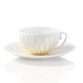 J.L Coquet Toundra Gold Teetasse mit Unterteller Toundra Gold