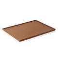 Giobagnara Arcobaleno rectangular tray, 44,5 x 35 cm, tobacco
