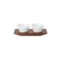 Hering Berlin Velvet set of 2 salt/spices dishes on tray