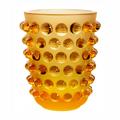 Lalique Mossi vase, h 21 cm, amber