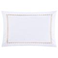 Christian Fischbacher Cadena pillow case, beige-gold (217), 40 x 80 cm