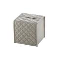 Riviere Vanity tissue box cover, square, grey