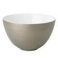 J.L Coquet Hémisphère Grey Metallic salad bowl, large