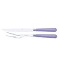 Capdeco Cambridge lilac, carving knife and fork