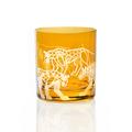 Artel Safari double old fashioned tumbler, amber, leopard