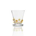 Theresienthal Bacchus wine tumbler, 8,6 cm, amber