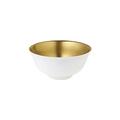 Raynaud Minéral gold soup bowl, inside surface completely gold plated