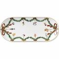 Royal Copenhagen Star Fluted Christmas oval stollen platter