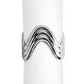 L'Objet Serviettenringe Ripple, 4er-Set, platin