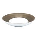 J.L Coquet Hémisphère Grey Metallic deep round platter