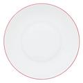 Raynaud Monceau Red deep plate, coup-shaped, large