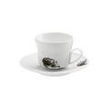 Hering Berlin Piqueur Cappuccinotasse mit Unterteller, Motiv Igel