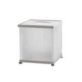 Cristal et Bronze Quadratische Kleenex-Box Bambou, Chrom