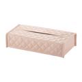 Riviere Vanity tissue box cover, rectangular, blush pink