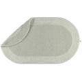 Rhomtuft Badteppich Exquisit oval, 80 x 160 cm, perlgrau