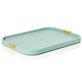 GioBagnara Puccini rectangular tray, brass handles, 49 x 36.5 cm, mint