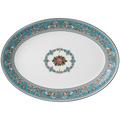 Wedgwood Florentine Turquoise Platte oval, mittelgroß
