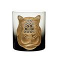 Artel African Safari Gilded double old fashioned tumbler, hippopotamus in smoke