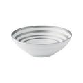 J.L Coquet Hémisphère gestreift, Platin Salat-/Suppenschale, groß