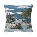 Iosis Iles Coco cushion cover (without filling), blue