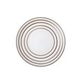 J.L Coquet Hémisphère Grey Metallic Stripe bread & butter plate