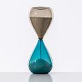 Venini Sanduhr Clessidre grau/aquamarin
