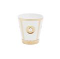 Bernardaud Eolie porcelain cup, gold