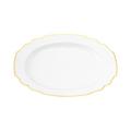 Augarten Wien Belvedere Goldrand Platte oval, klein