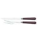 Capdeco Cambridge chocolate, carving knife and fork