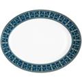 Haviland Tiara Blau/Platin Platte oval