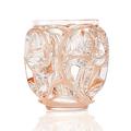 Lalique Tourbillons vase, h 21 cm, coral patina