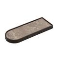 Giobagnara Schmales Tablett Nobble, Bronze & Travertin Titanium, lang