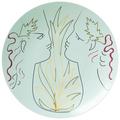 Raynaud Jean Cocteau large round bowl, Orphée et Eurydice