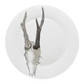 Hering Berlin Piqueur gourmet plate, motif trophy of a roe buck
