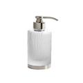 Cristal et Bronze Seifenspender Bambou, h 17 cm, Chrom