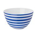 J.L Coquet Hémisphère Marine Blue Stripe salad bowl, large