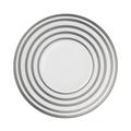 J.L Coquet Hémisphère gestreift, Platin Dessertteller