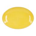 KPM Urbino Multicolore oval platter, small, lemon yellow