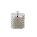 Riviere Milano box, small, chrome/grey