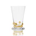 Theresienthal Bacchus water tumbler, amber