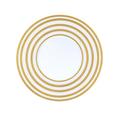 J.L Coquet Hémisphère gestreift, Gold Dessertteller