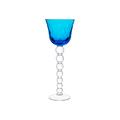 Saint-Louis Bubbles hock glass, sky blue