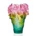 Daum Rose Passion vase, h 35 cm, green-rose - Picture1