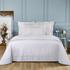 Yves Delorme Athena bed linen, mother-of-pearl on white