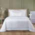 Yves Delorme Athena bed linen, silver on white