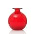 Venini Monofiori Balloton vases, red